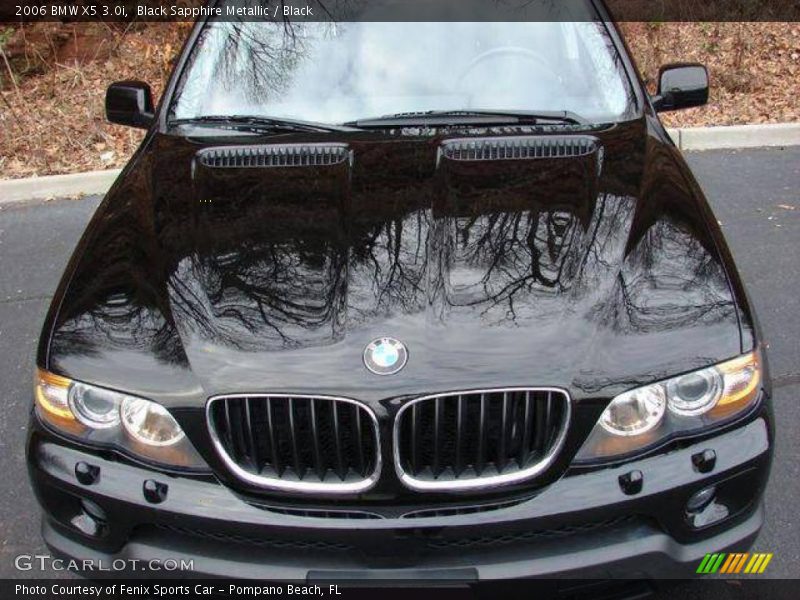Black Sapphire Metallic / Black 2006 BMW X5 3.0i