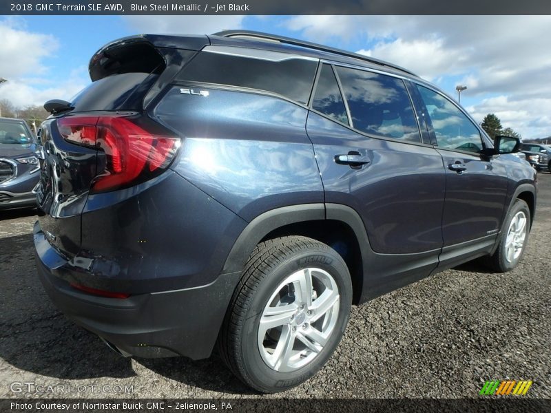 Blue Steel Metallic / ­Jet Black 2018 GMC Terrain SLE AWD