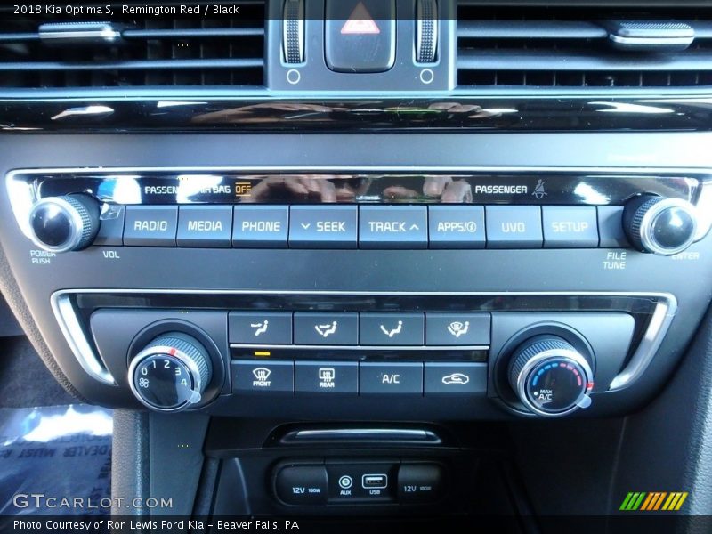 Remington Red / Black 2018 Kia Optima S