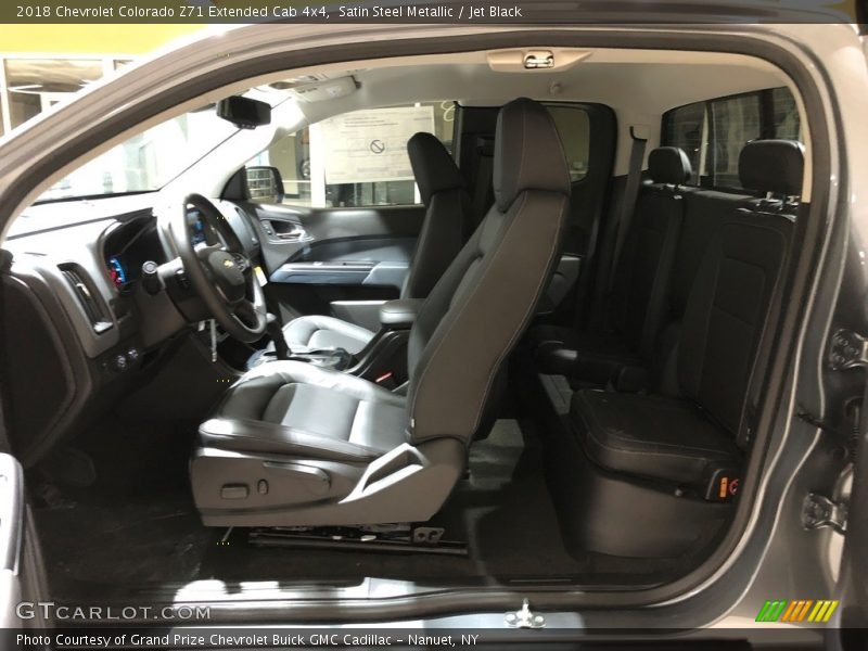 Satin Steel Metallic / Jet Black 2018 Chevrolet Colorado Z71 Extended Cab 4x4