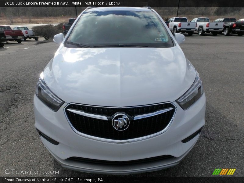 White Frost Tricoat / Ebony 2018 Buick Encore Preferred II AWD