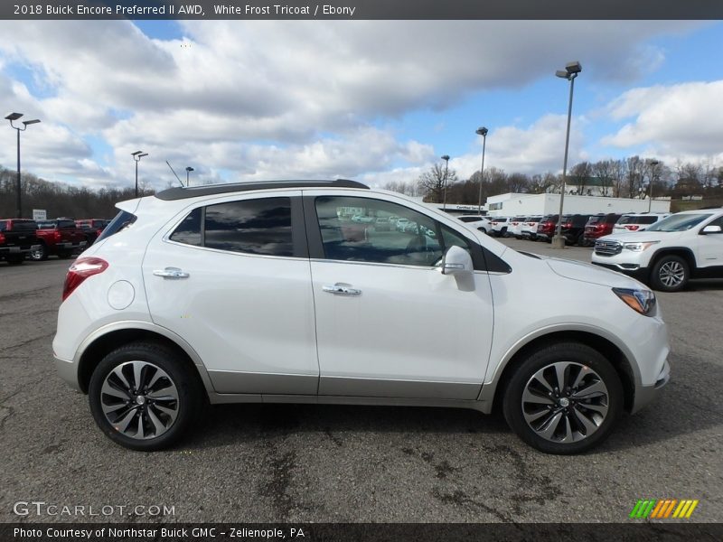 White Frost Tricoat / Ebony 2018 Buick Encore Preferred II AWD