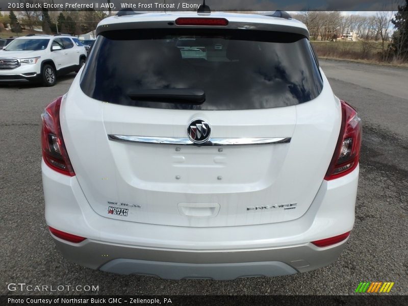 White Frost Tricoat / Ebony 2018 Buick Encore Preferred II AWD