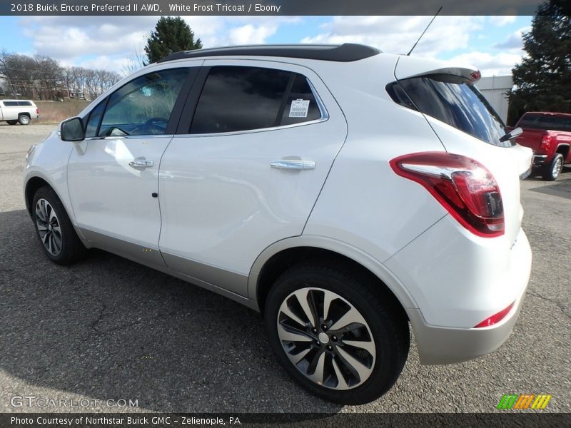 White Frost Tricoat / Ebony 2018 Buick Encore Preferred II AWD