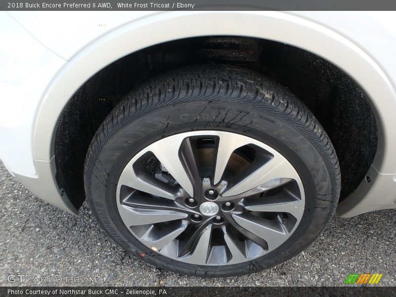 White Frost Tricoat / Ebony 2018 Buick Encore Preferred II AWD