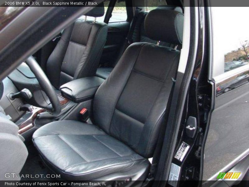 Black Sapphire Metallic / Black 2006 BMW X5 3.0i