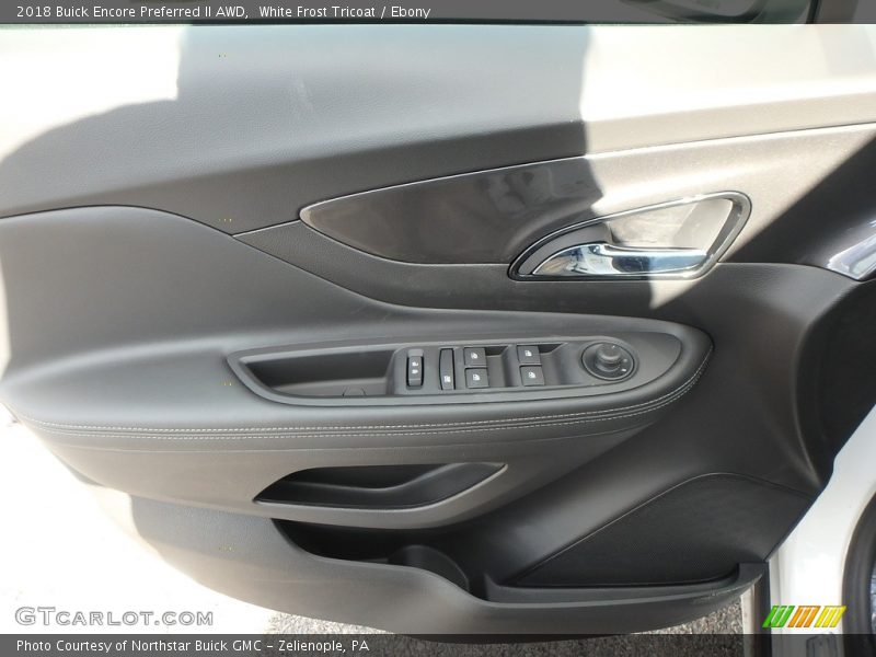 White Frost Tricoat / Ebony 2018 Buick Encore Preferred II AWD