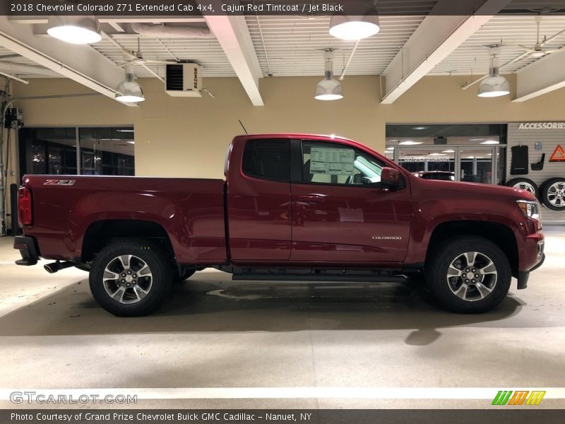 Cajun Red Tintcoat / Jet Black 2018 Chevrolet Colorado Z71 Extended Cab 4x4