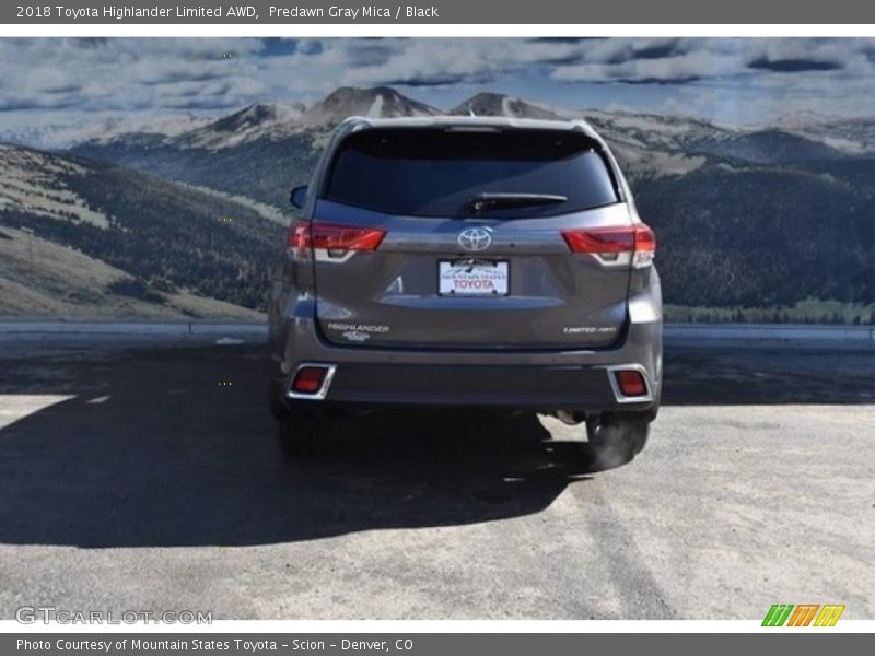 Predawn Gray Mica / Black 2018 Toyota Highlander Limited AWD