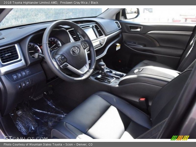 Predawn Gray Mica / Black 2018 Toyota Highlander Limited AWD
