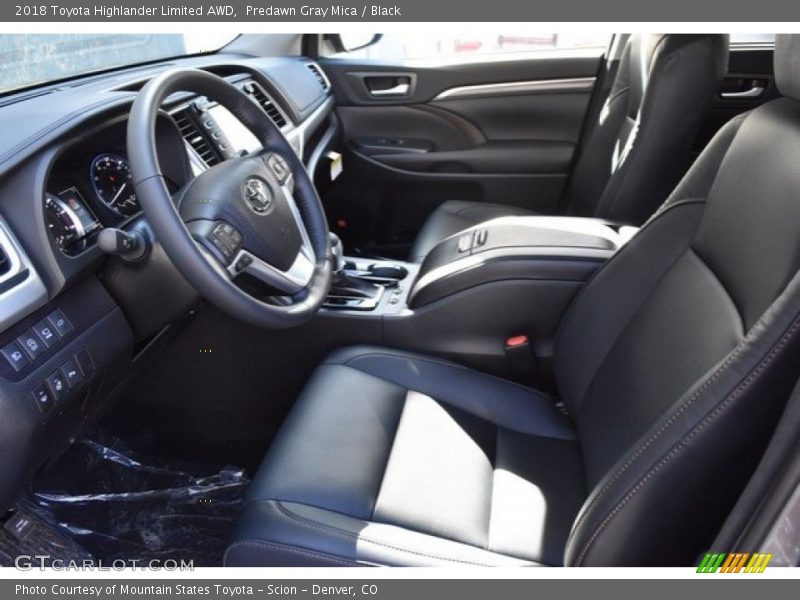 Predawn Gray Mica / Black 2018 Toyota Highlander Limited AWD