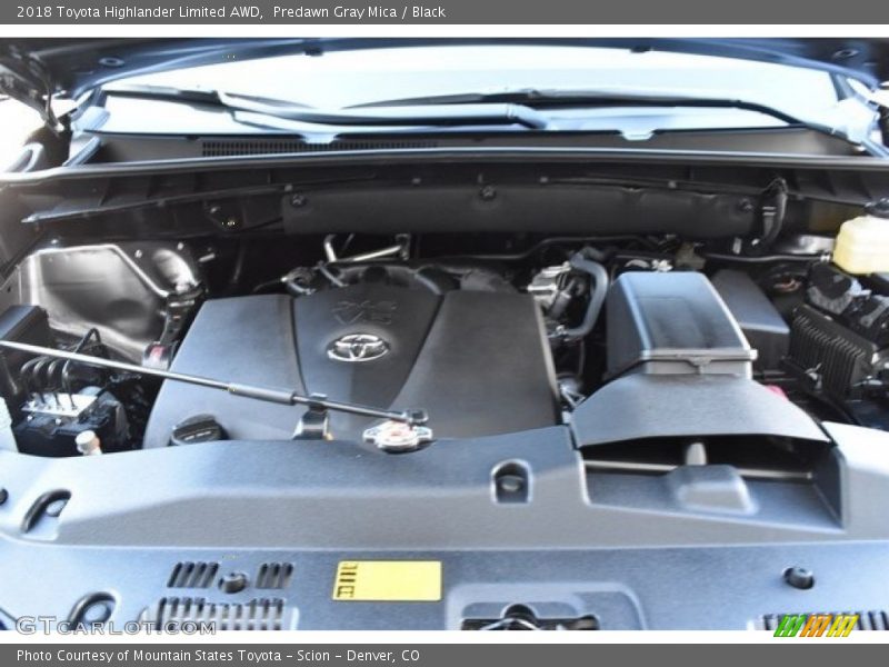 Predawn Gray Mica / Black 2018 Toyota Highlander Limited AWD
