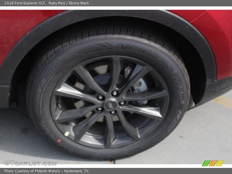 Ruby Red / Ebony Black 2018 Ford Explorer XLT
