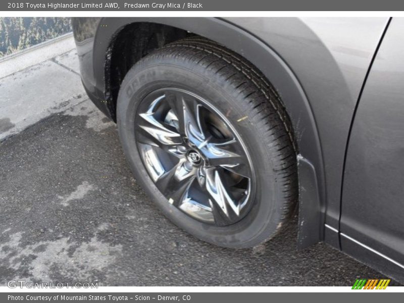 Predawn Gray Mica / Black 2018 Toyota Highlander Limited AWD