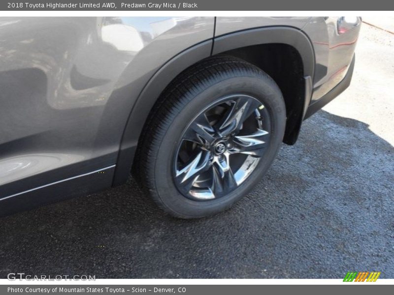 Predawn Gray Mica / Black 2018 Toyota Highlander Limited AWD