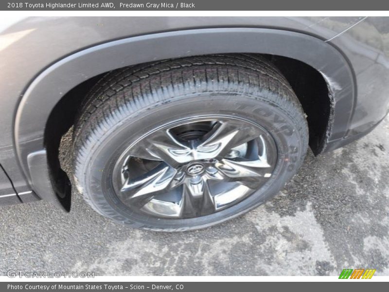 Predawn Gray Mica / Black 2018 Toyota Highlander Limited AWD