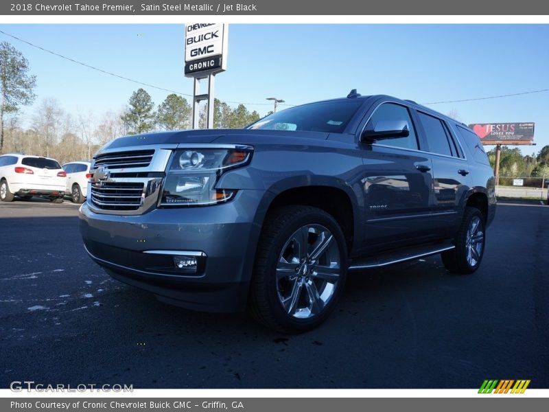 Satin Steel Metallic / Jet Black 2018 Chevrolet Tahoe Premier