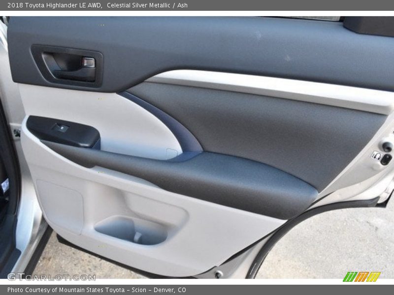 Celestial Silver Metallic / Ash 2018 Toyota Highlander LE AWD