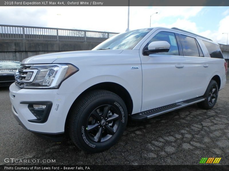 Oxford White / Ebony 2018 Ford Expedition XLT Max 4x4