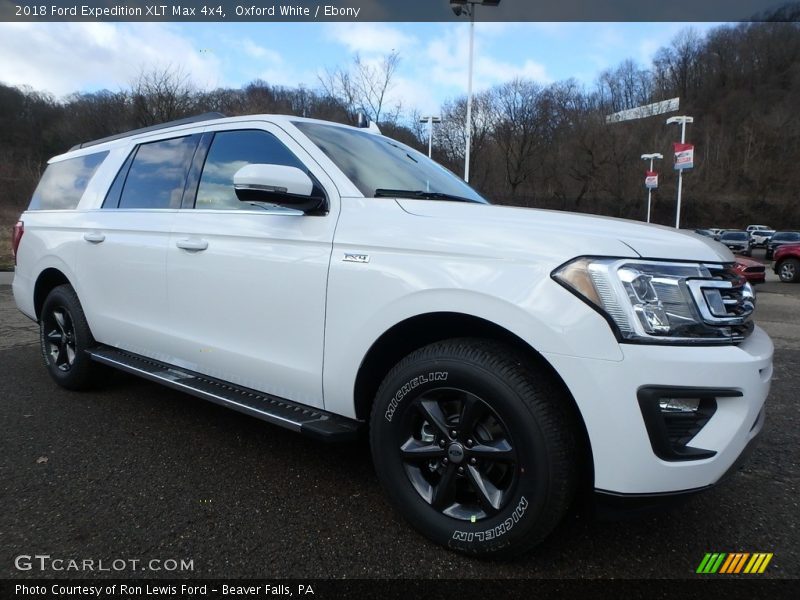 Oxford White / Ebony 2018 Ford Expedition XLT Max 4x4