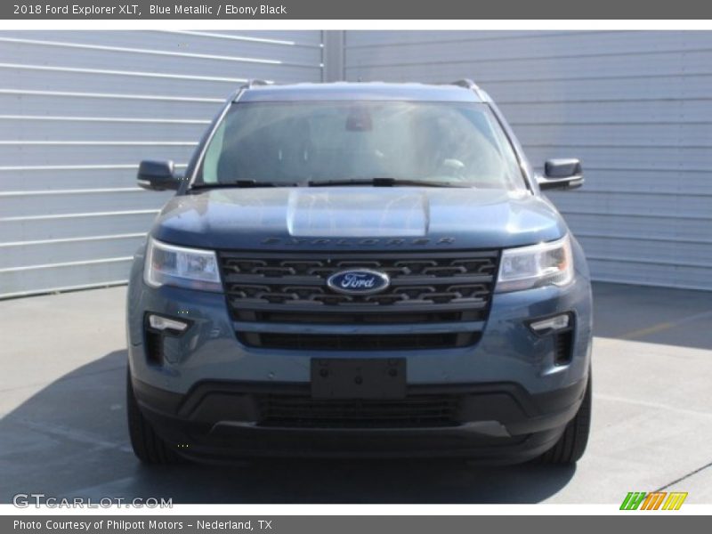 Blue Metallic / Ebony Black 2018 Ford Explorer XLT