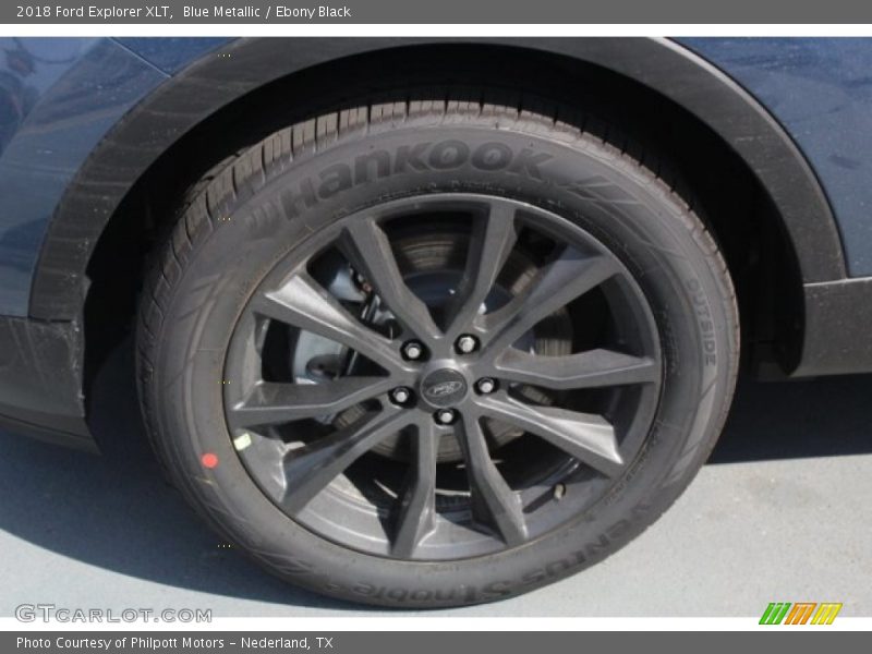 Blue Metallic / Ebony Black 2018 Ford Explorer XLT