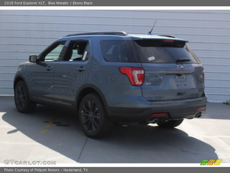 Blue Metallic / Ebony Black 2018 Ford Explorer XLT