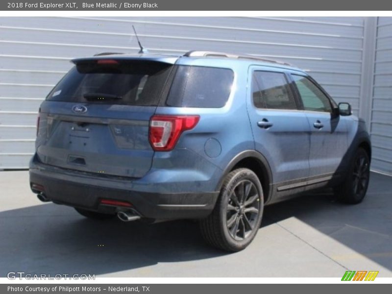 Blue Metallic / Ebony Black 2018 Ford Explorer XLT