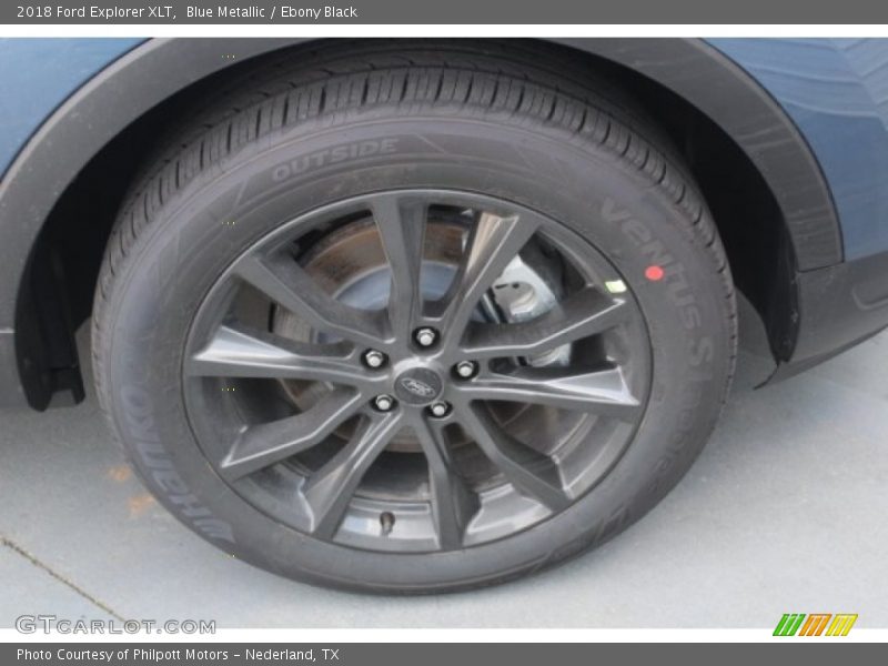 Blue Metallic / Ebony Black 2018 Ford Explorer XLT