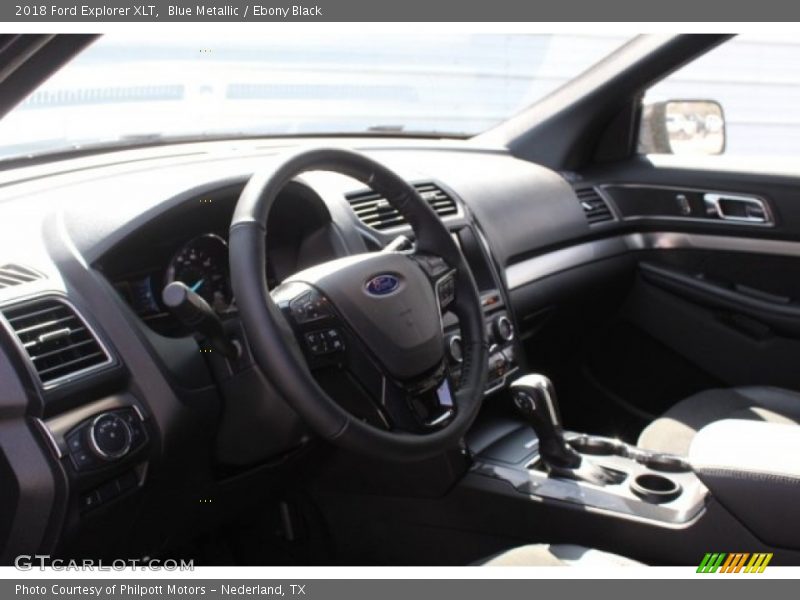 Blue Metallic / Ebony Black 2018 Ford Explorer XLT