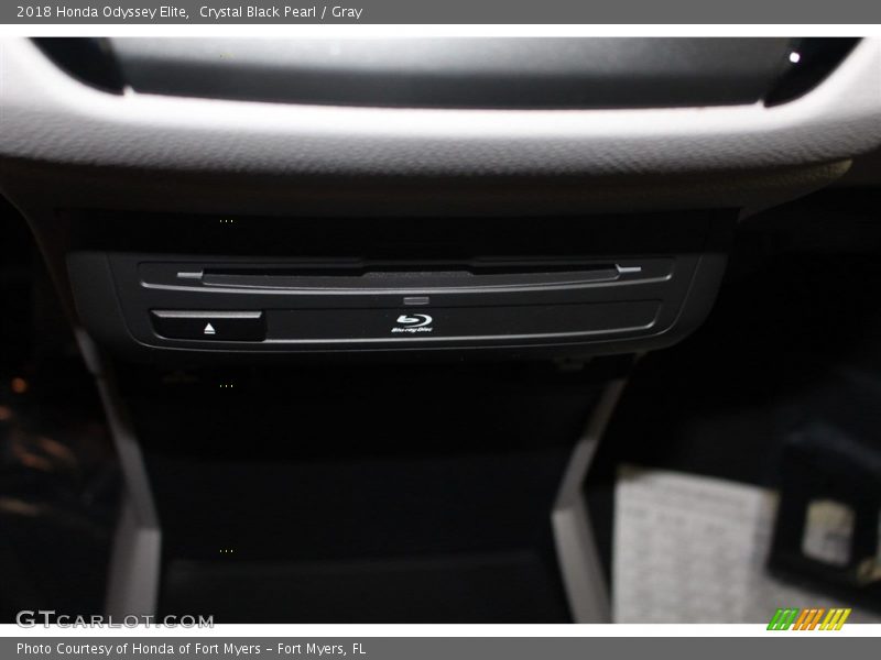 Crystal Black Pearl / Gray 2018 Honda Odyssey Elite