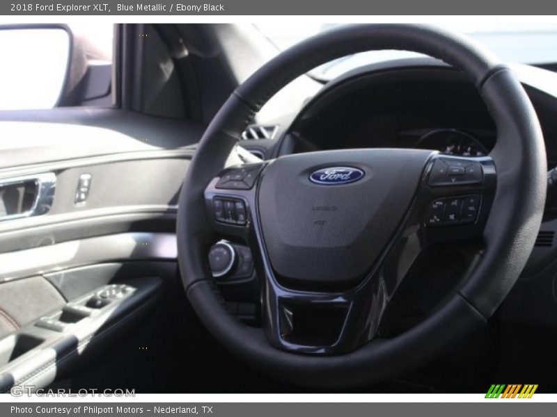 Blue Metallic / Ebony Black 2018 Ford Explorer XLT