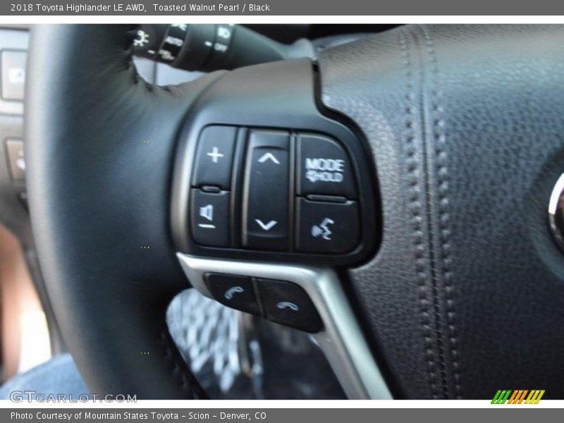 Toasted Walnut Pearl / Black 2018 Toyota Highlander LE AWD