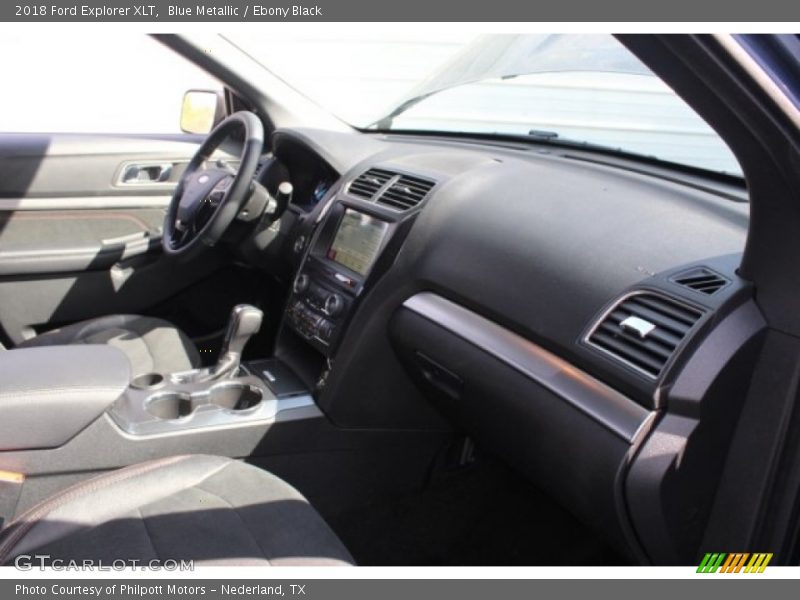 Blue Metallic / Ebony Black 2018 Ford Explorer XLT