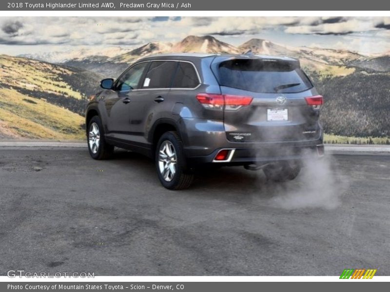 Predawn Gray Mica / Ash 2018 Toyota Highlander Limited AWD