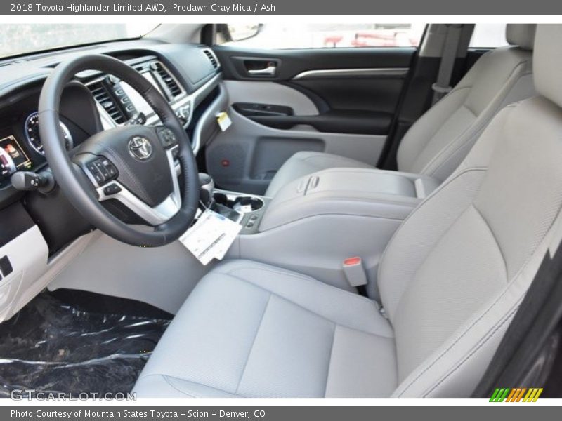 Predawn Gray Mica / Ash 2018 Toyota Highlander Limited AWD