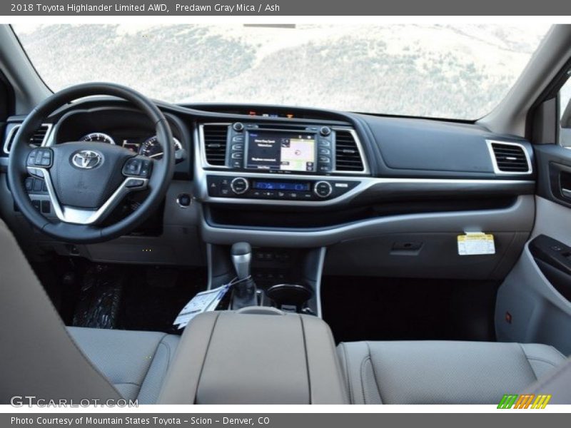 Predawn Gray Mica / Ash 2018 Toyota Highlander Limited AWD