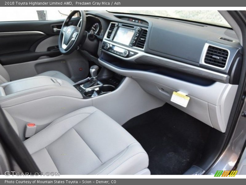 Predawn Gray Mica / Ash 2018 Toyota Highlander Limited AWD
