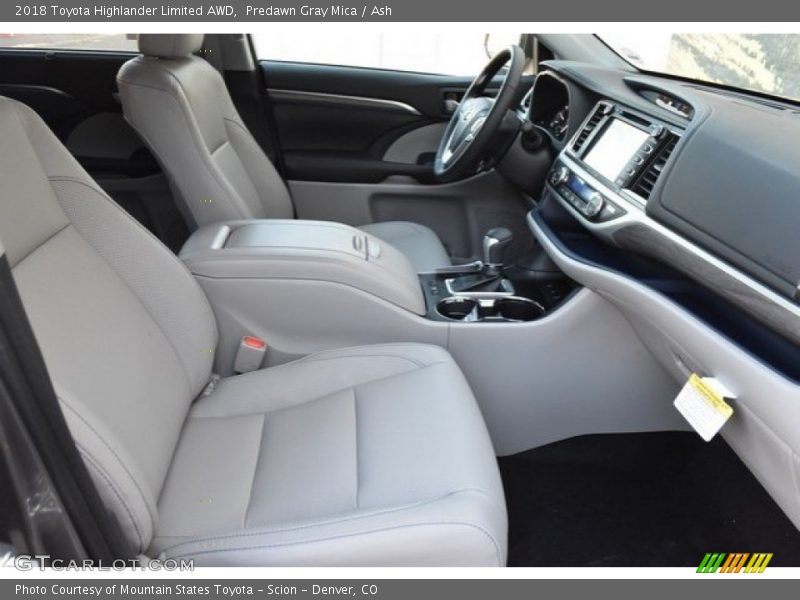Predawn Gray Mica / Ash 2018 Toyota Highlander Limited AWD