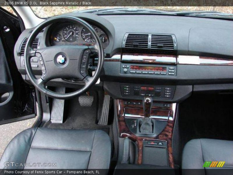 Black Sapphire Metallic / Black 2006 BMW X5 3.0i