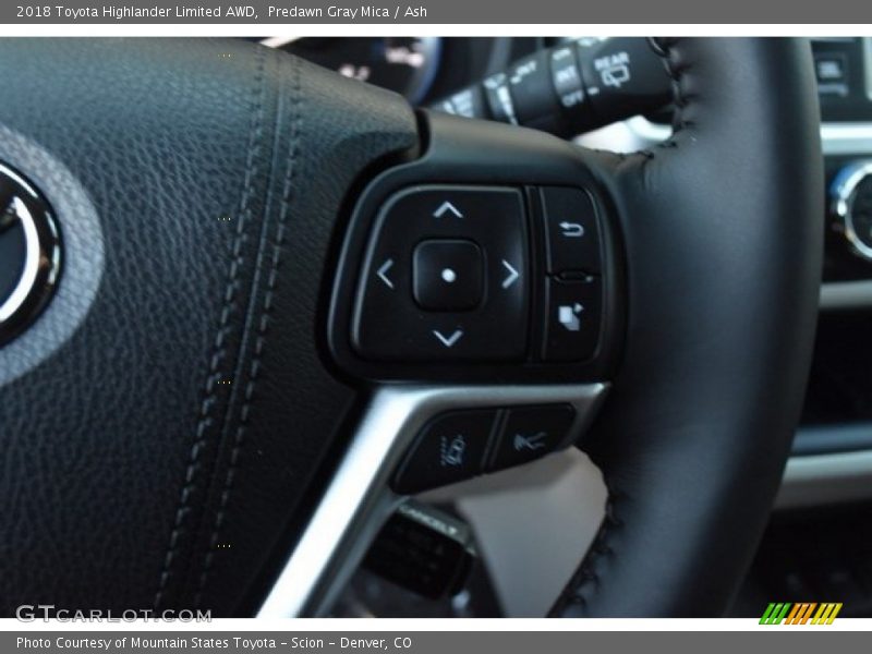 Predawn Gray Mica / Ash 2018 Toyota Highlander Limited AWD