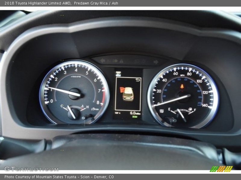Predawn Gray Mica / Ash 2018 Toyota Highlander Limited AWD