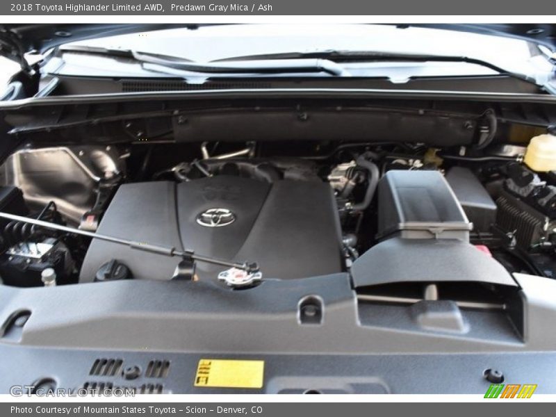 Predawn Gray Mica / Ash 2018 Toyota Highlander Limited AWD