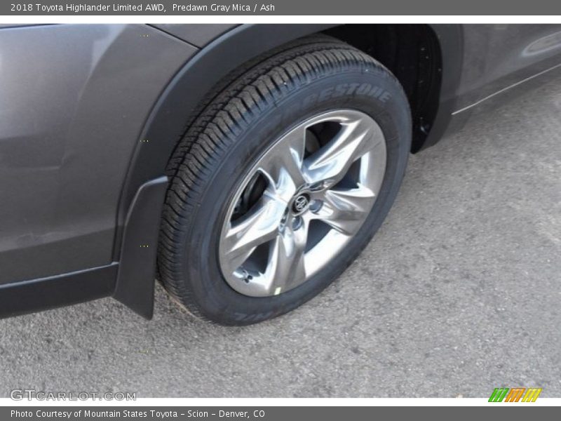 Predawn Gray Mica / Ash 2018 Toyota Highlander Limited AWD
