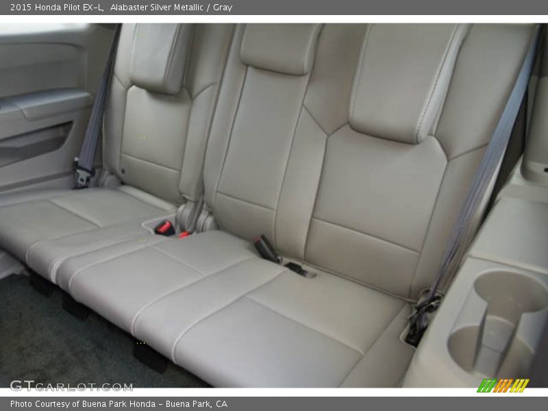 Alabaster Silver Metallic / Gray 2015 Honda Pilot EX-L