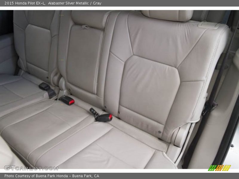 Alabaster Silver Metallic / Gray 2015 Honda Pilot EX-L