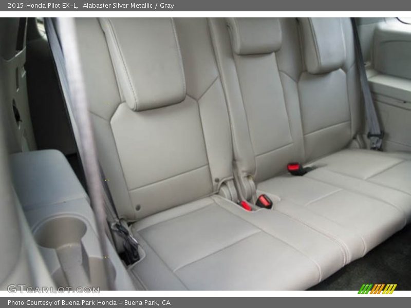 Alabaster Silver Metallic / Gray 2015 Honda Pilot EX-L