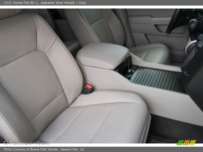 Alabaster Silver Metallic / Gray 2015 Honda Pilot EX-L