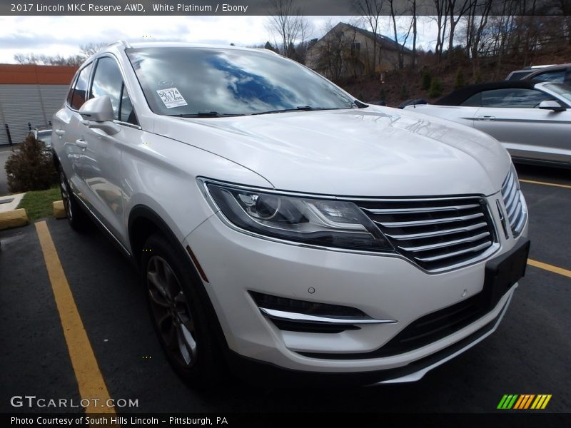 White Platinum / Ebony 2017 Lincoln MKC Reserve AWD