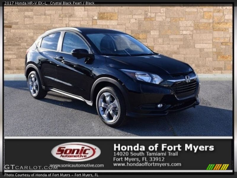 Crystal Black Pearl / Black 2017 Honda HR-V EX-L